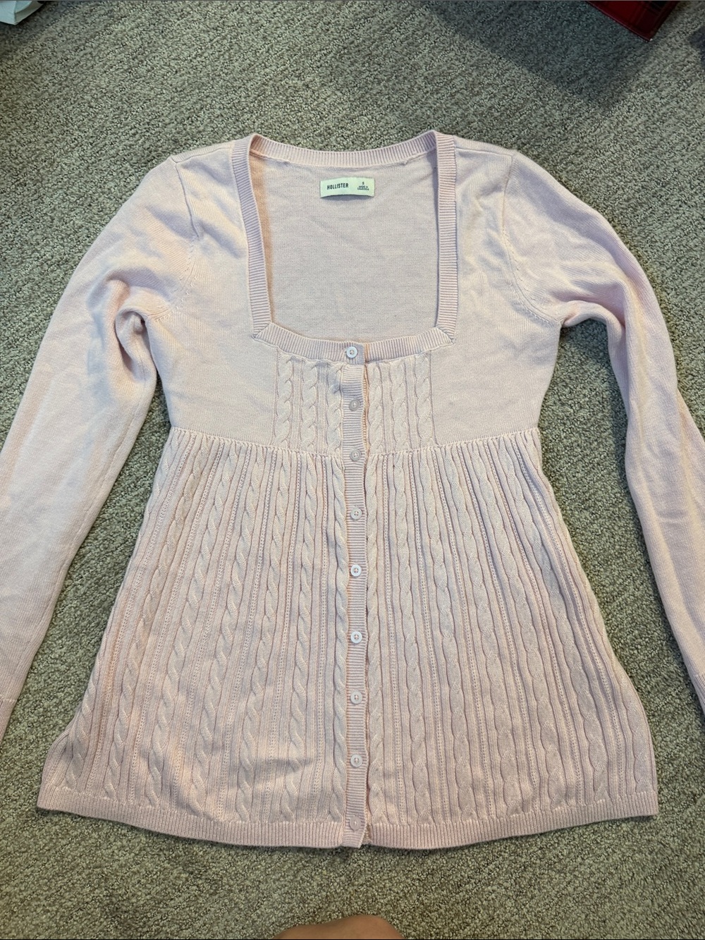 Hollister Light Pink Cardigan
